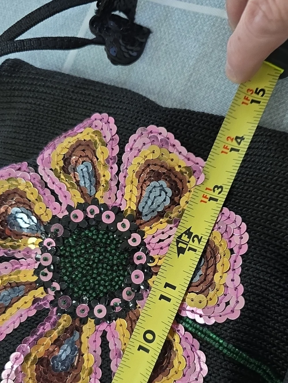 The Sak, Black Sequin Flower Tote Bag - Stylish Women's Handbag